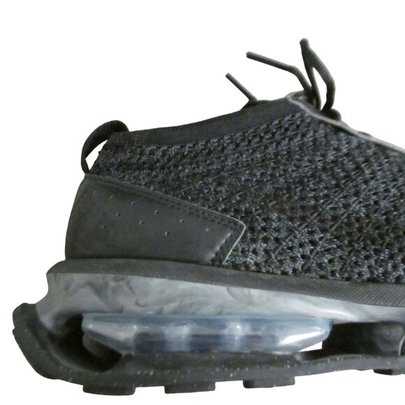 Nike Air Max Flyknit Racer Mens 10.5 Running Sneakers Triple Black Fd2764 001 - Picture 8 of 11